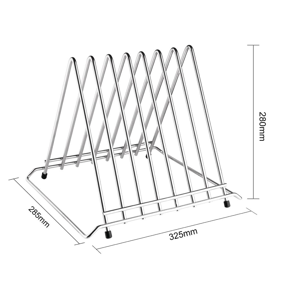 Support professionnel pour planches à découper Hygiplas 7 fentes — CH052