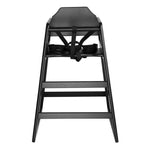 Chaise haute en bois Bolero noire — CJ588