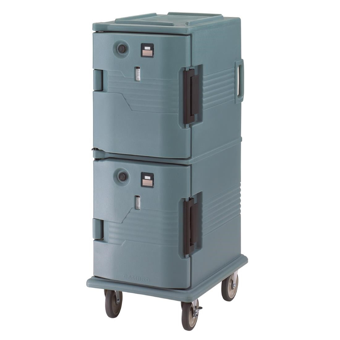 Chariot isotherme avec portes chauffantes Cambro Ultra Camcart UPCH8002401 bleu ardoise — CJ637