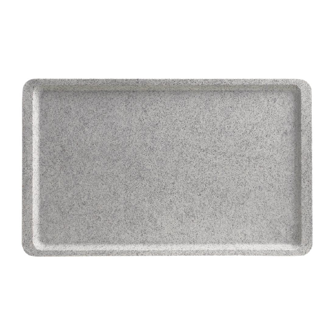 Plateau lisse en polyester Versa Cambro 530 x 325mm granit — CJ638