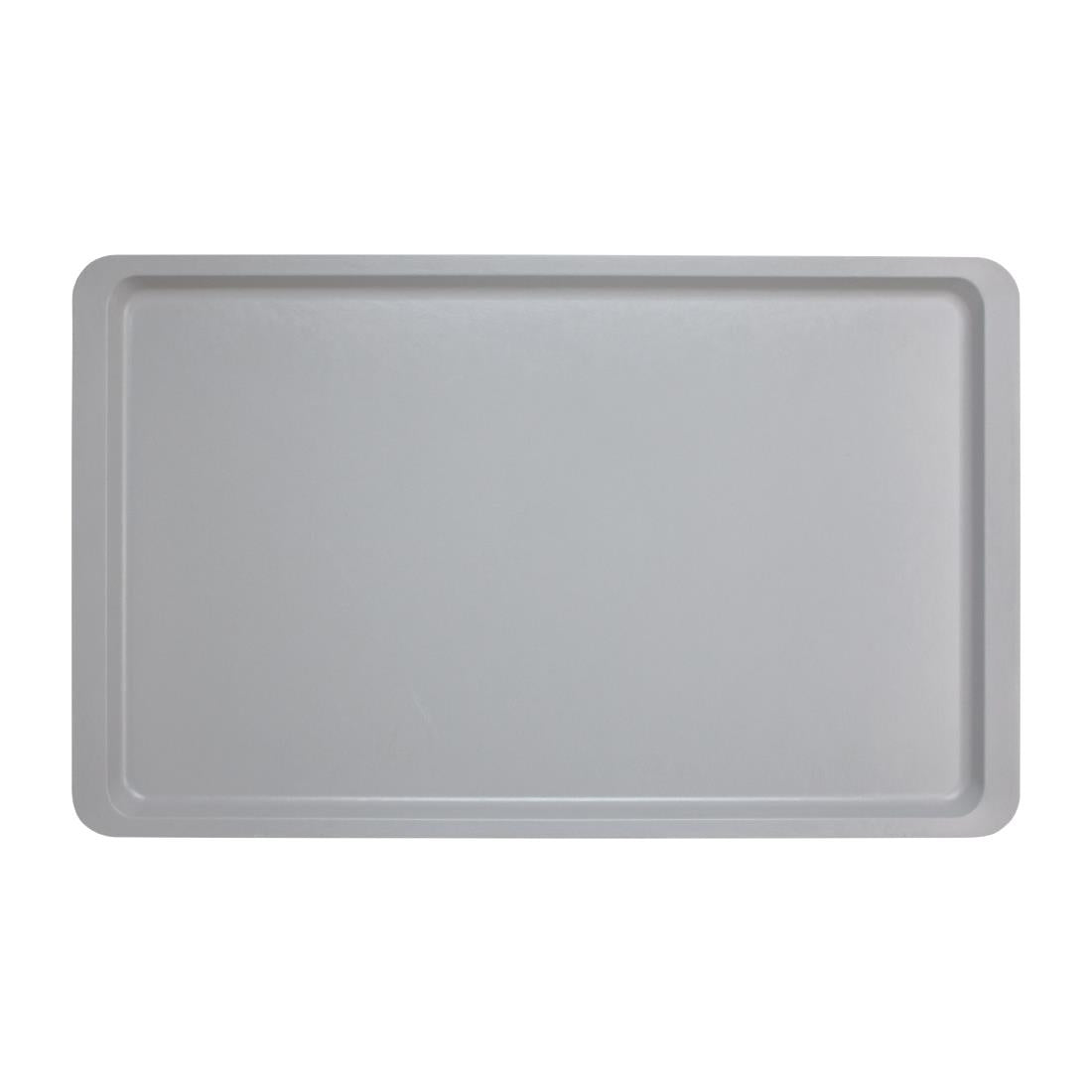 Plateau lisse en polyester Versa Cambro 530 x 325mm gris clair — CJ641
