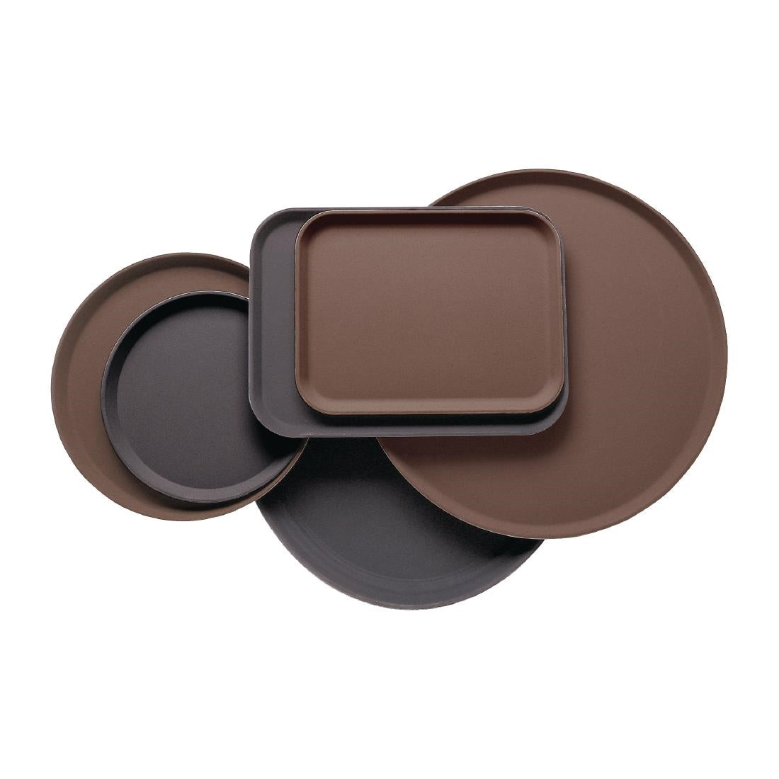 Plateau rectangulaire fibre de verre antidérapant Camtread Cambro noir 325 x 530mm — CJ667