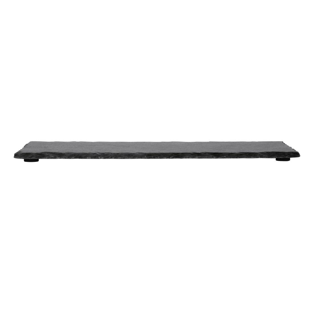 Plateau de présentation en ardoise naturelle Olympia 300x100mm (lot de 4) — CK408