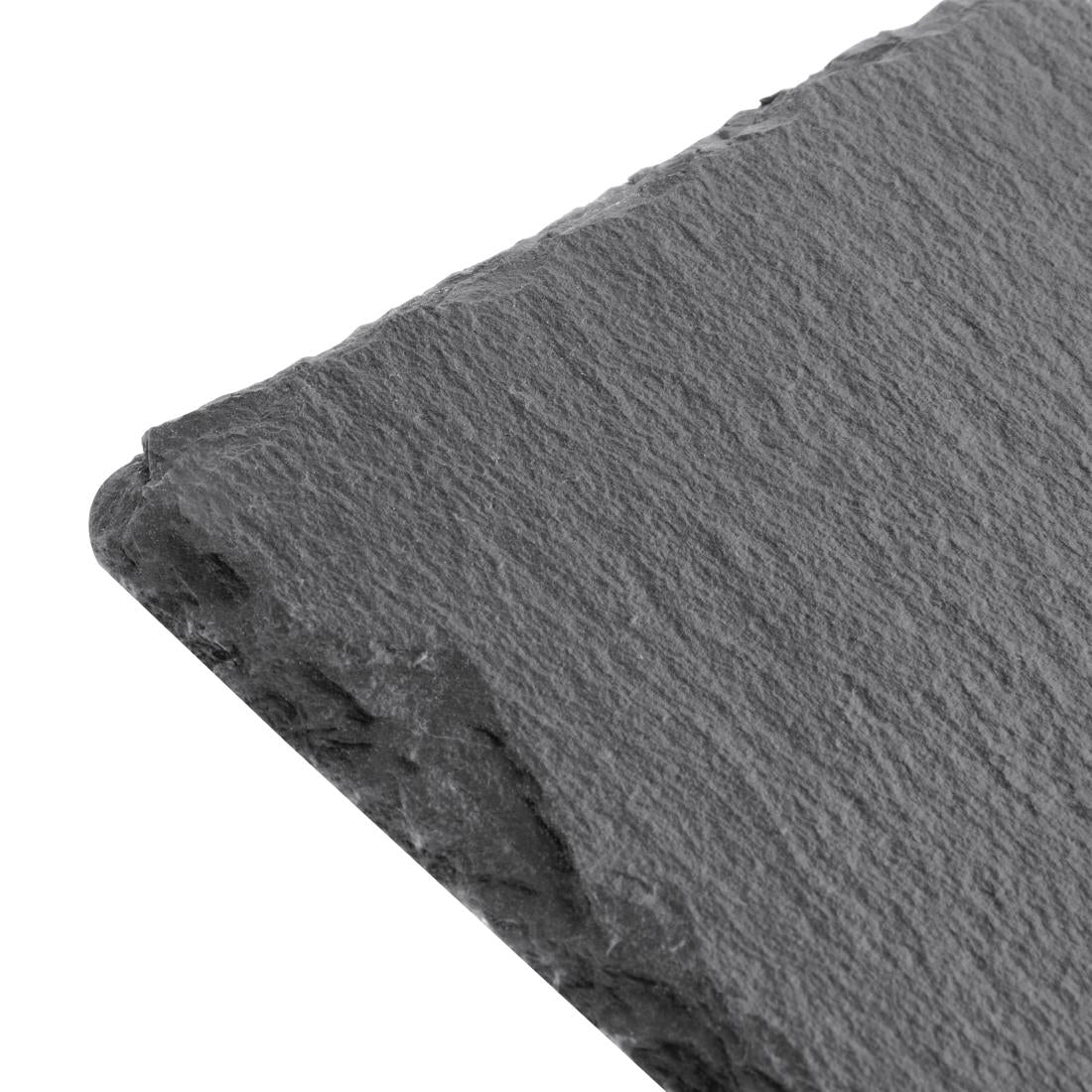 Plateau de présentation en ardoise naturelle Olympia 300x100mm (lot de 4) — CK408