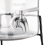 Distributeur d'eau rétro en verre avec socle métal Olympia 8,5L — CK939