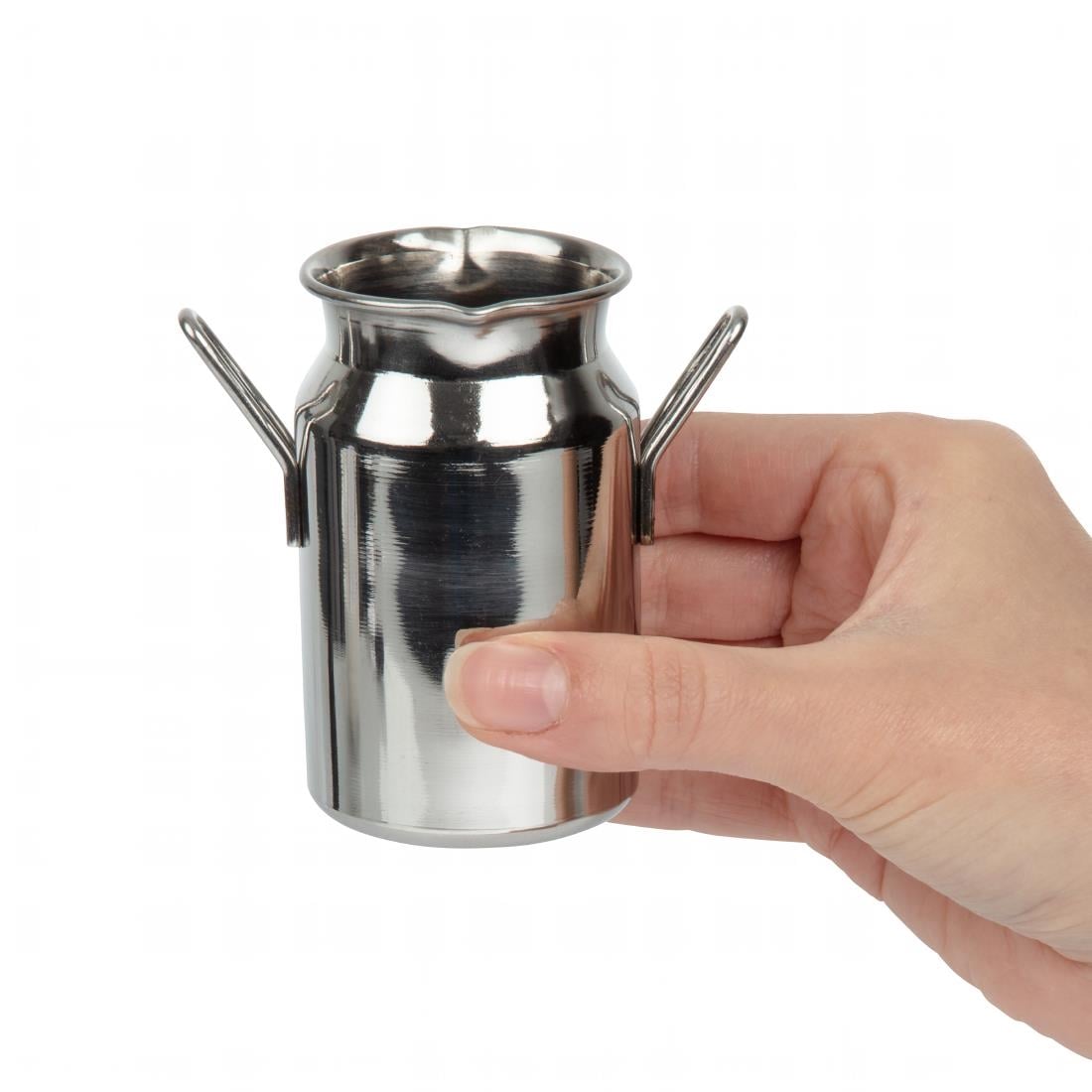 Mini bidon à lait inox Olympia taille moyenne — CL209