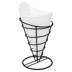Support conique pour frites noir Olympia — CL319