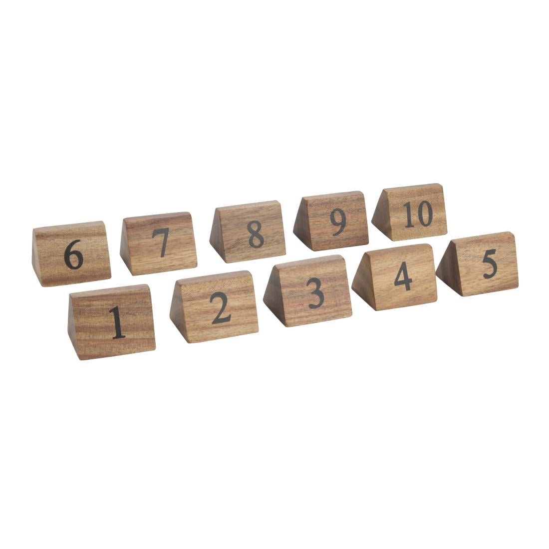 Numéros de table en bois Olympia 1 à 10 — CL392