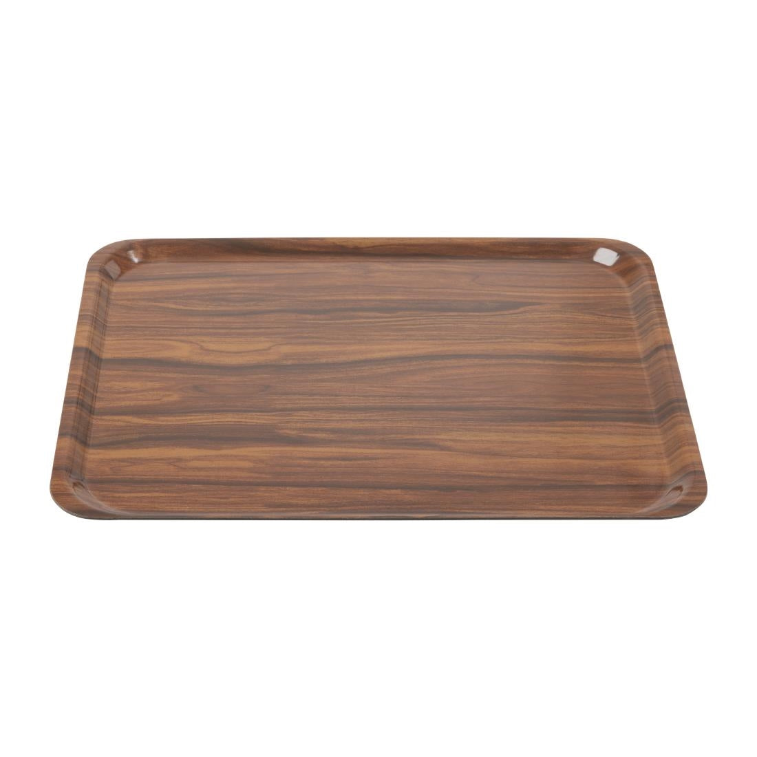 Plateaux stratifiés lisses Capri Cambro noyer 460 mm (lot de 24) — CL702
