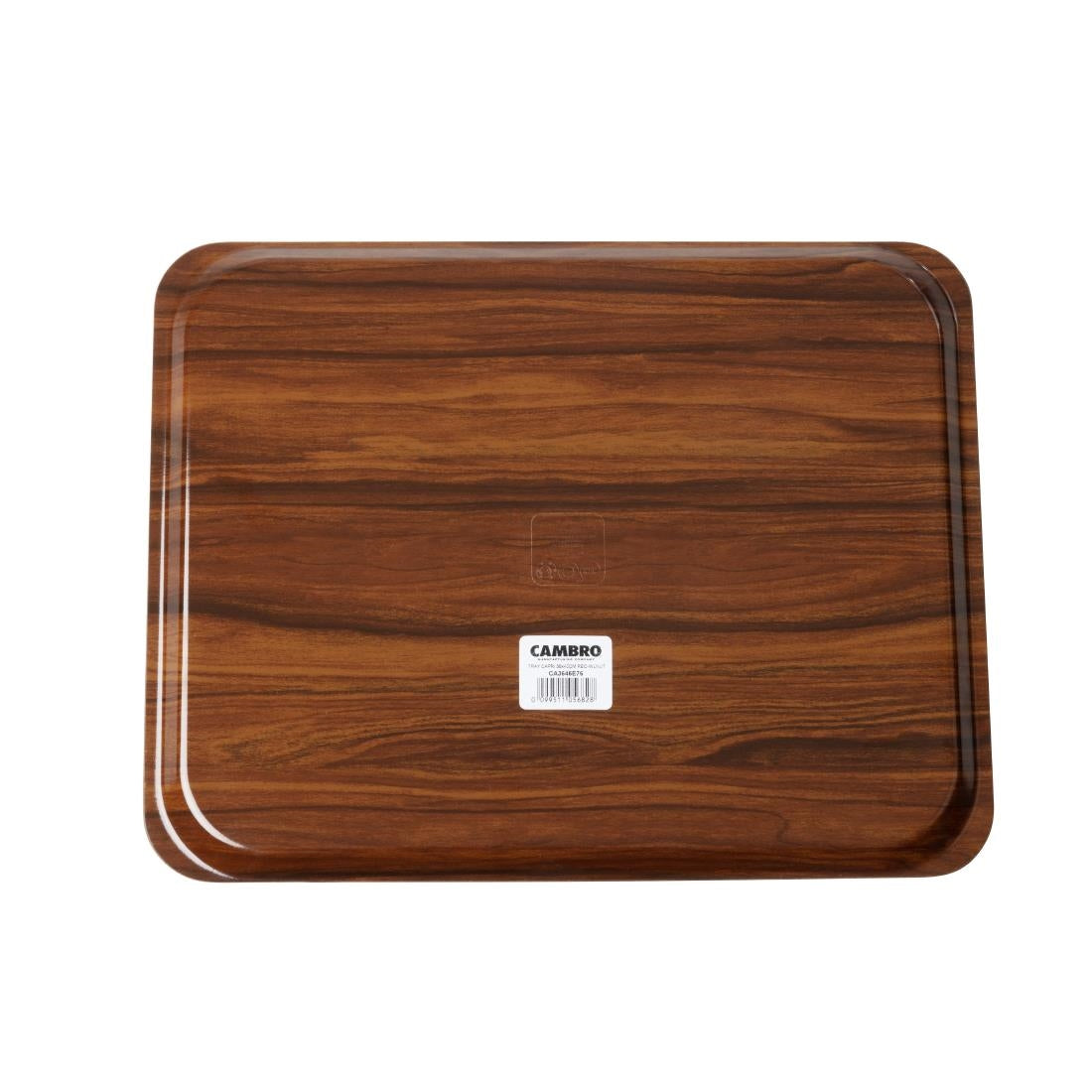 Plateaux stratifiés lisses Capri Cambro noyer 460 mm (lot de 24) — CL702