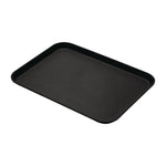 Plateau de service rectangulaire fibre de verre antidérapant Camtread Cambro noir 450x650mm  — CL930