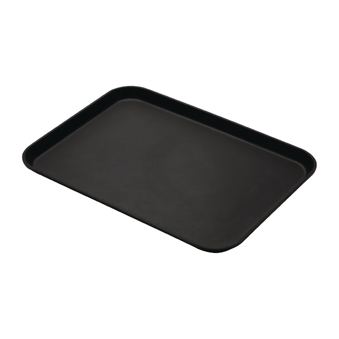 Plateau de service rectangulaire fibre de verre antidérapant Camtread Cambro noir 450x650mm  — CL930