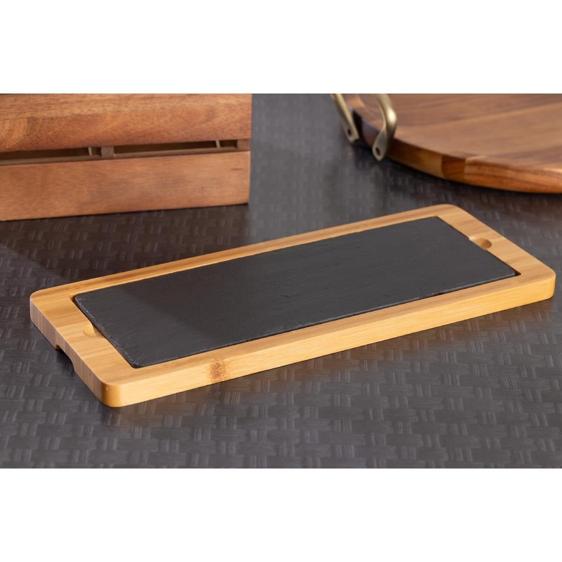 Plat en ardoise Olympia pour plateau GM258 280x100mm (Lot de 2) — CM062