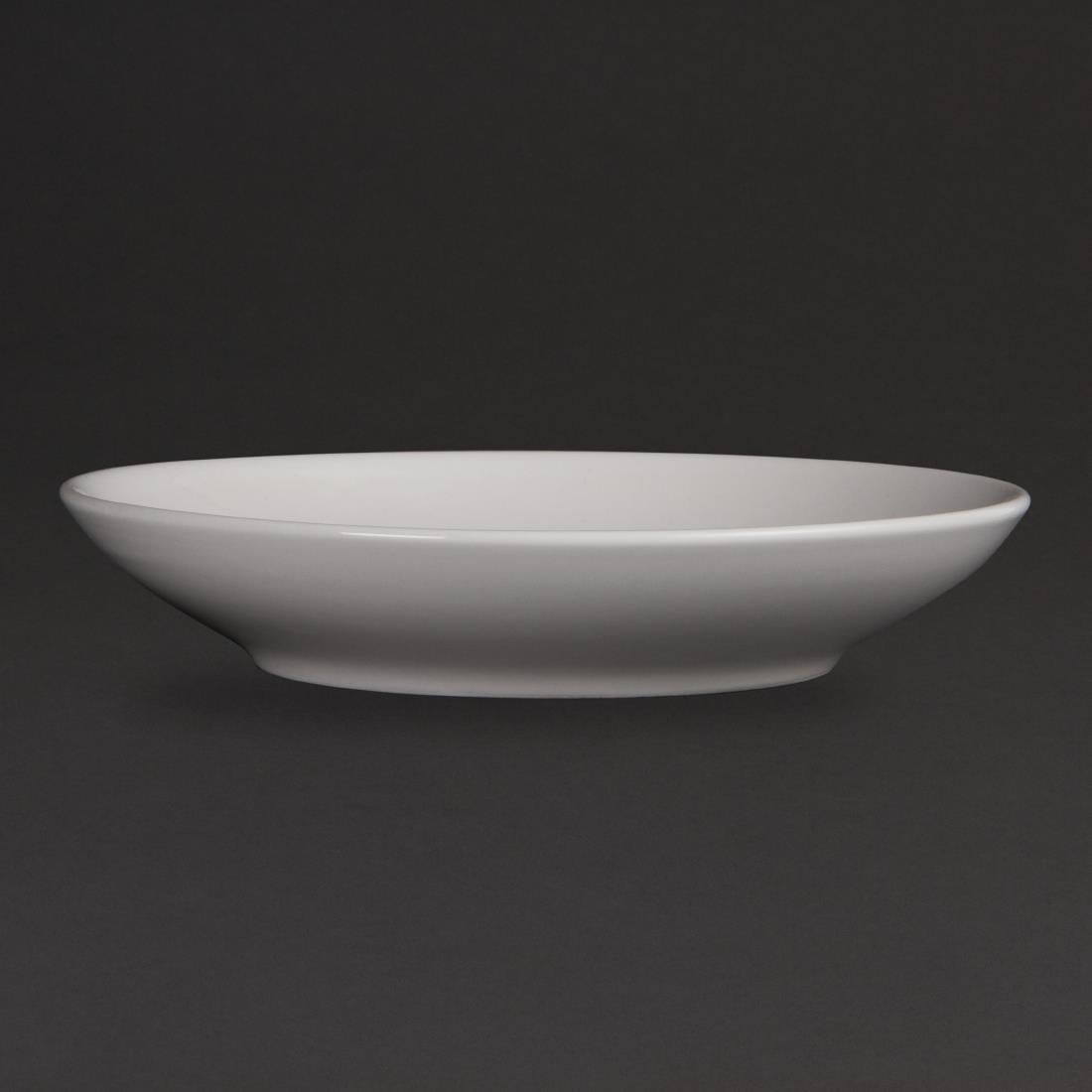 Assiettes creuses Olympia Whiteware 260mm (lot de 6) — CM187