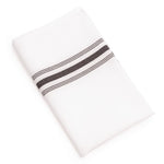 Serviettes de table bistro avec rayures noires (lot de 10) — CM318