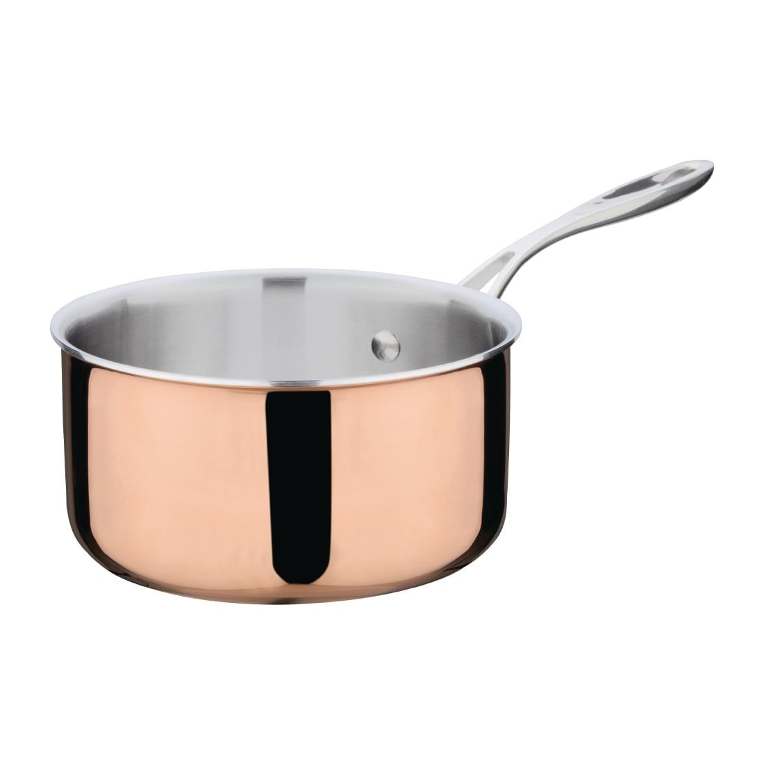 Casserole en cuivre 3 couches induction Vogue 180mm — CM675