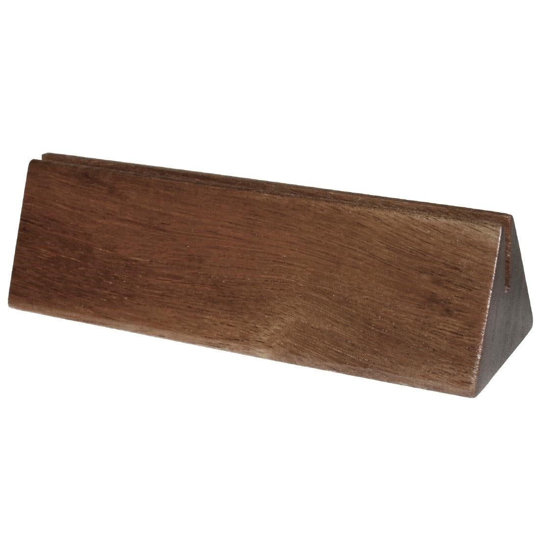 Porte-menus en acacia Olympia (lot de 10) — CM921
