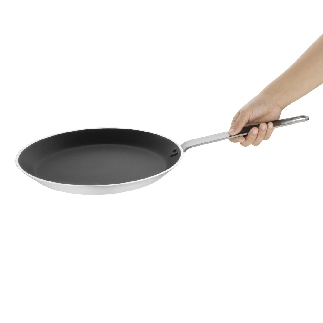 Poêle à crêpes antiadhésive en aluminium anodisé Vogue Platinum Plus 300mm — HT960
