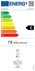 Étiquette énergétique officielle — Combisteel 7013.2575 — classe E