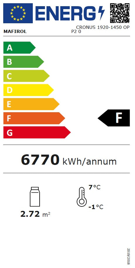 Étiquette énergétique officielle — Combisteel 7350.0040