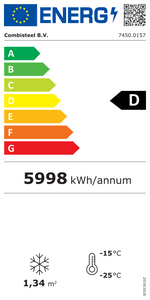 Étiquette énergétique officielle — Combisteel 7450.0157 — classe D
