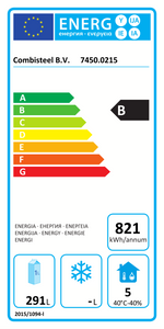 Étiquette énergétique officielle — Combisteel 7450.0215 — classe B