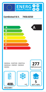 Étiquette énergétique officielle — Combisteel 7450.0250 — classe A