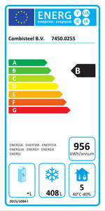 Étiquette énergétique officielle — Combisteel 7450.0255 — classe B