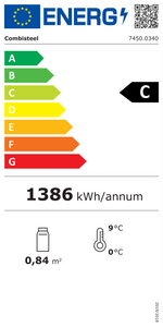Étiquette énergétique officielle — Combisteel 7450.0340 — classe C
