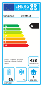 Étiquette énergétique officielle — Combisteel 7450.0550 — classe A