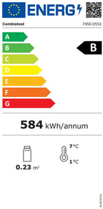 Étiquette énergétique officielle — Combisteel 7450.0552 — classe B