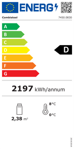 Étiquette énergétique officielle — Combisteel 7450.0830 — classe D