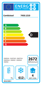 Étiquette énergétique officielle — Combisteel 7450.1210 — classe D