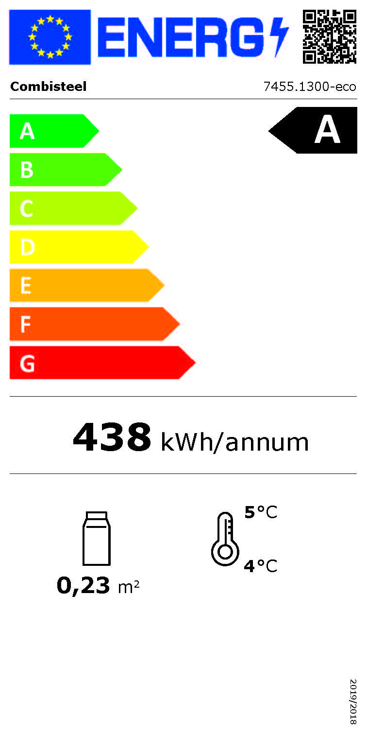 Étiquette énergétique officielle — Combisteel 7455.1300 — classe A