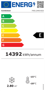 Étiquette énergétique officielle — Combisteel 7455.2440 — classe E