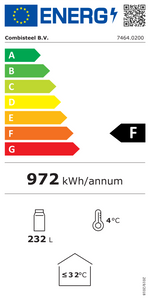 Étiquette énergétique officielle — Combisteel 7464.0200 — classe F