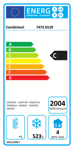 Étiquette énergétique officielle — Combisteel 7472.0120 — classe C