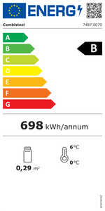 Étiquette énergétique officielle — Combisteel 7487.0070 — classe B