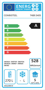 Étiquette énergétique officielle — Combisteel 7489.5405 — classe A