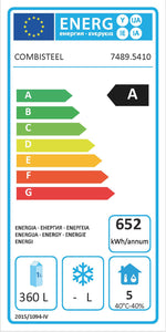 Étiquette énergétique officielle — Combisteel 7489.5410 — classe A
