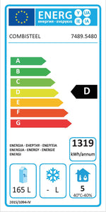 Étiquette énergétique officielle — Combisteel 7489.5480 — classe D