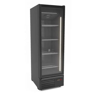 CONGÉLATEUR 1 PORTE VITRÉE NOIR 500L 7072.1135 - Armoire de