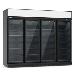 CONGÉLATEUR 4 PORTES EN VERRE NOIR INS-2060F BL *TRANSPORT