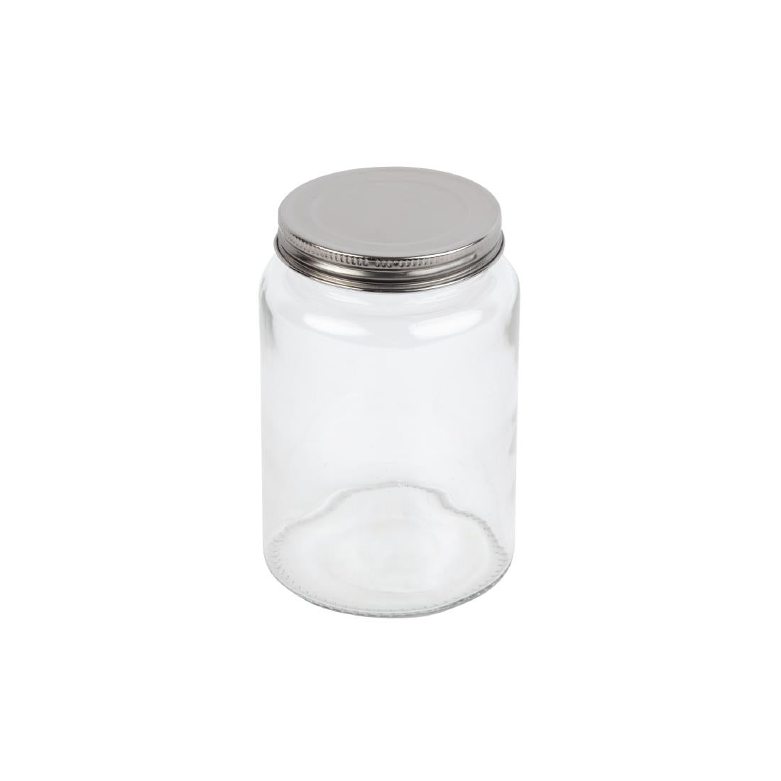 Bocaux à conserves en verre avec couvercle à visser Vogue 550ml (lot de 6) — CP083