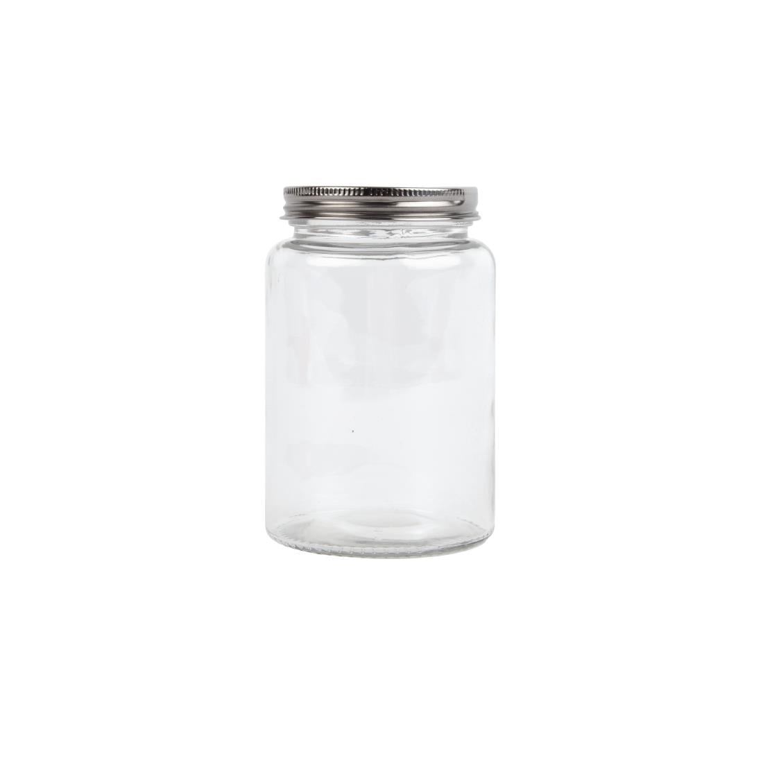 Bocaux à conserves en verre avec couvercle à visser Vogue 550ml (lot de 6) — CP083