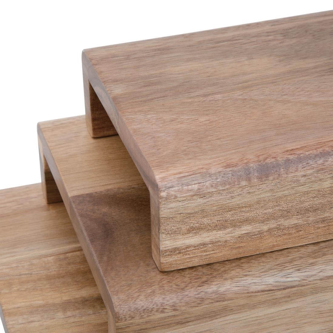Rehausses en bois d'acacia FSC Olympia (lot de 3) — CP697
