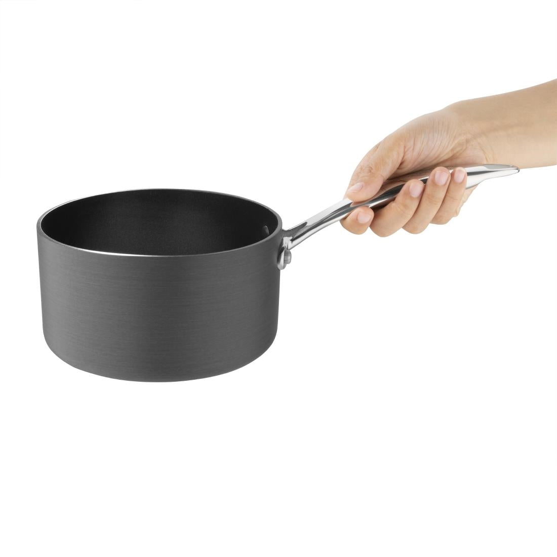 Casserole antiadhésive en aluminium anodisé Vogue 160mm — CP762