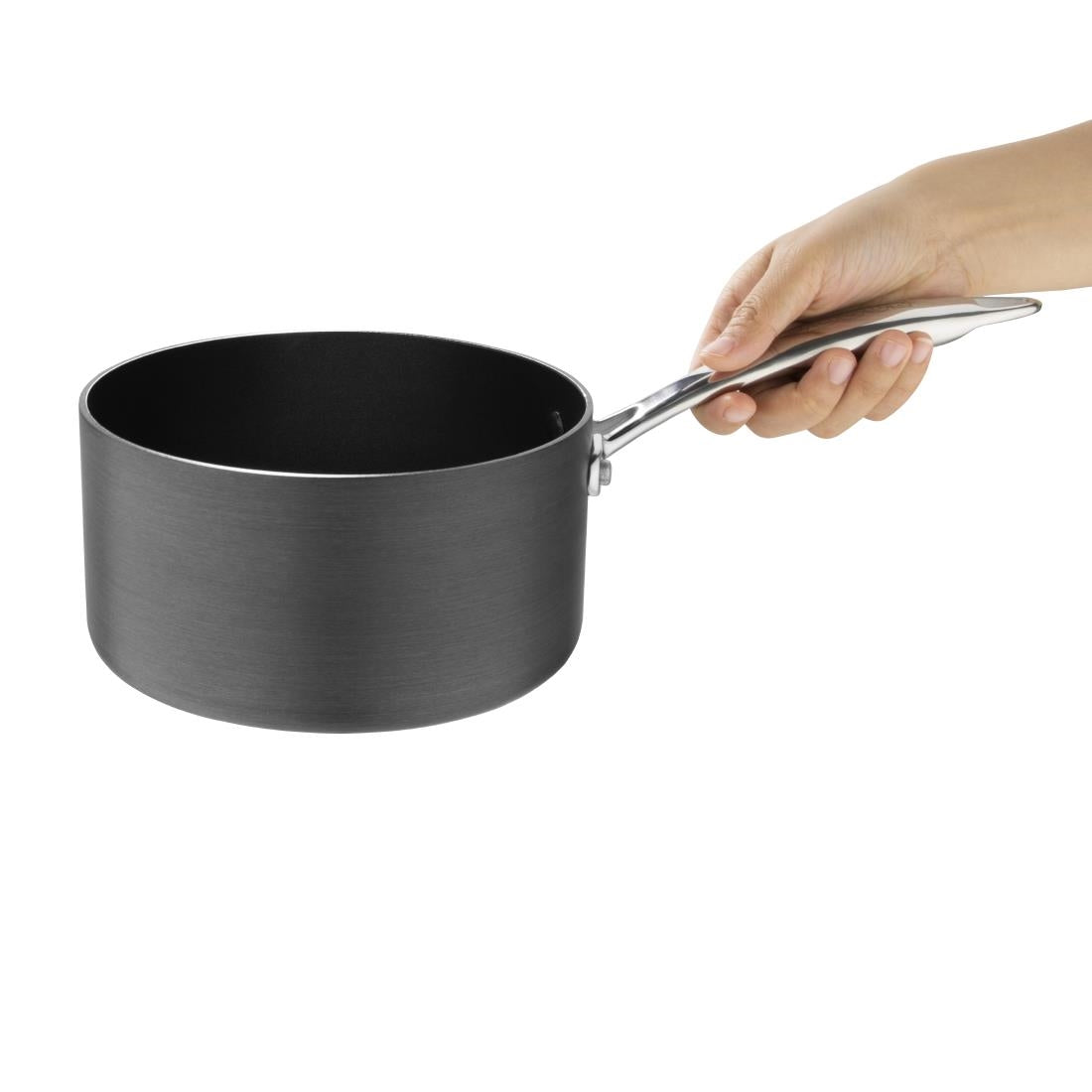 Casserole antiadhésive en aluminium anodisé Vogue 180mm — CP764