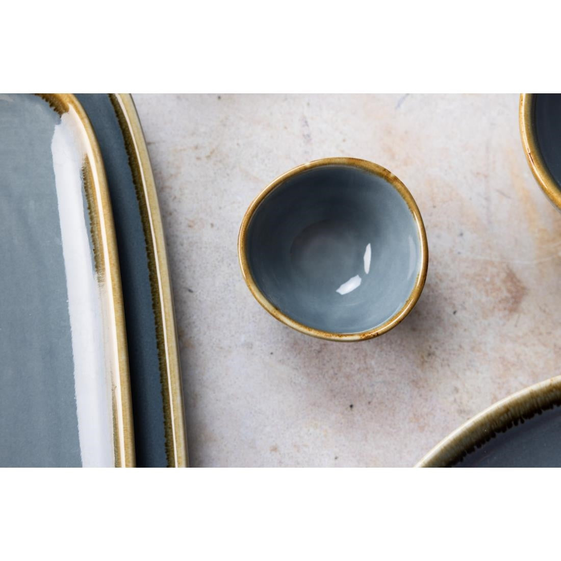 Pot à sauce Olympia Kiln couleur océan 68mm (Lot de 12) — CP957