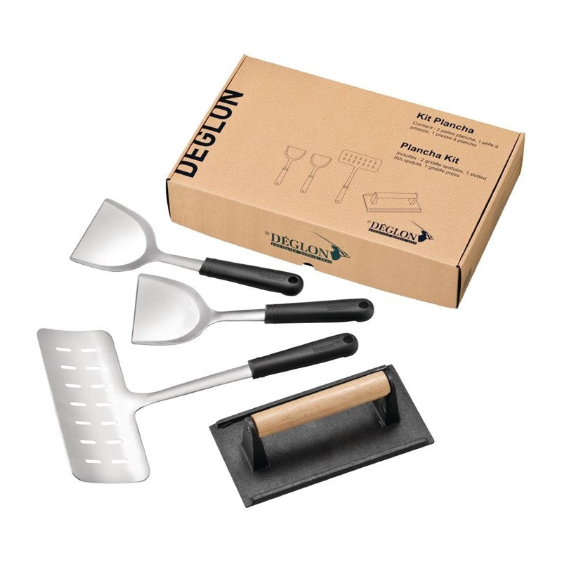 Kit plancha 4 ustensiles Deglon (lot de 4)